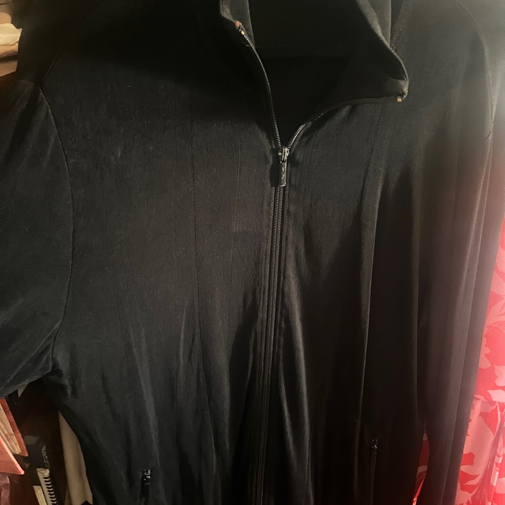 2 Chico's Traveler’s Elegant Black Jackets - Short and Long - Picture 2 of 5